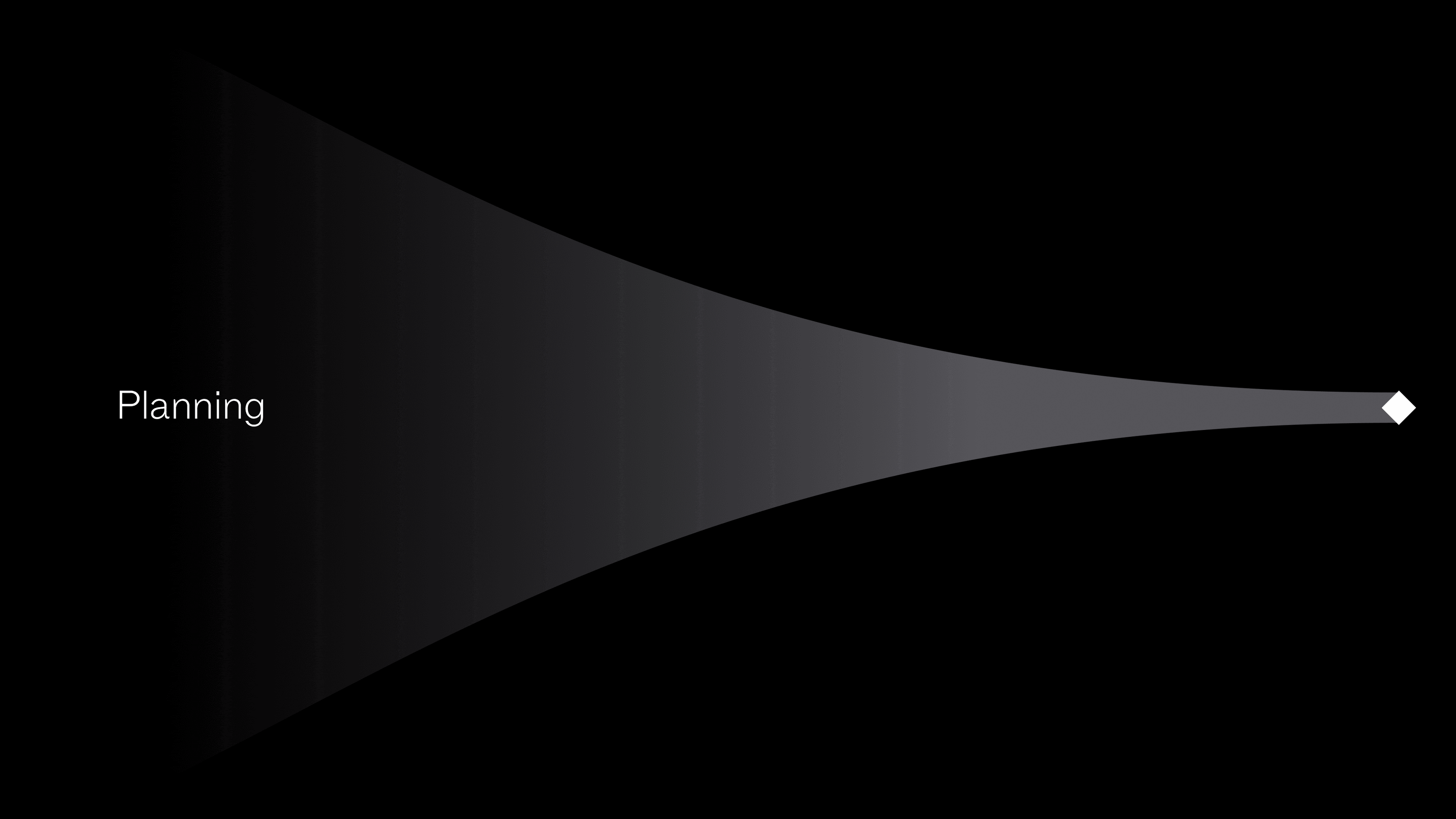 Plan less in the beginning